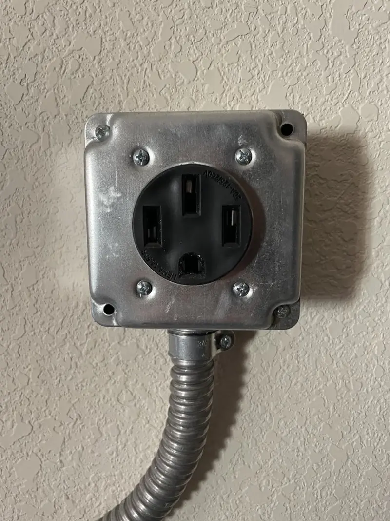 NEMA 14-50 outlet installed for Smart Home Electrical in Kinnelon